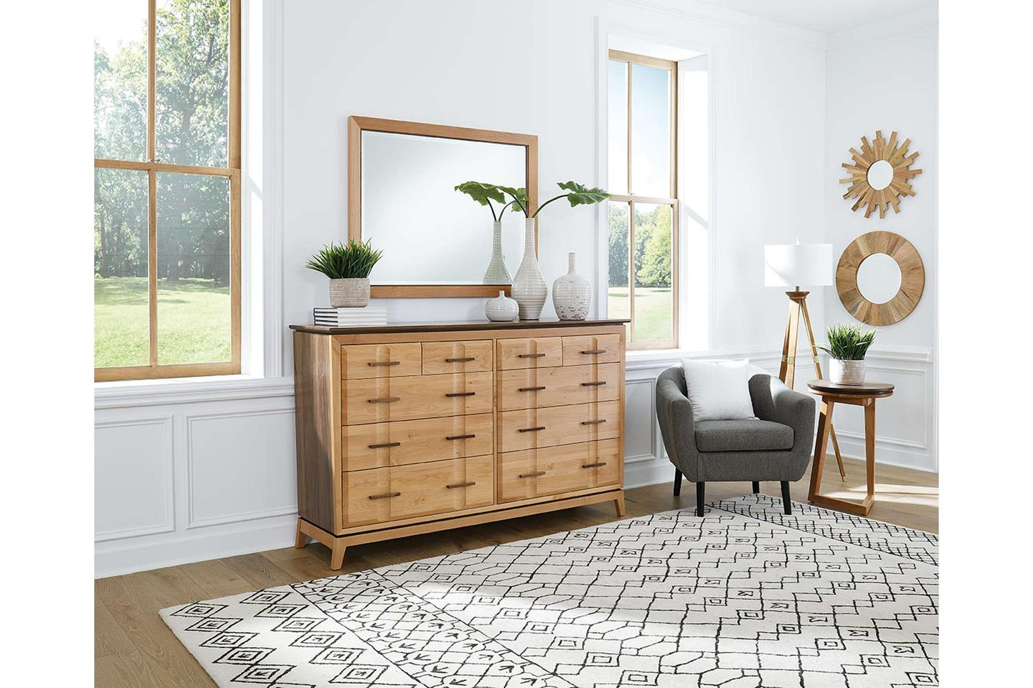 Addison Rectangular Mirror - Whittier Wood