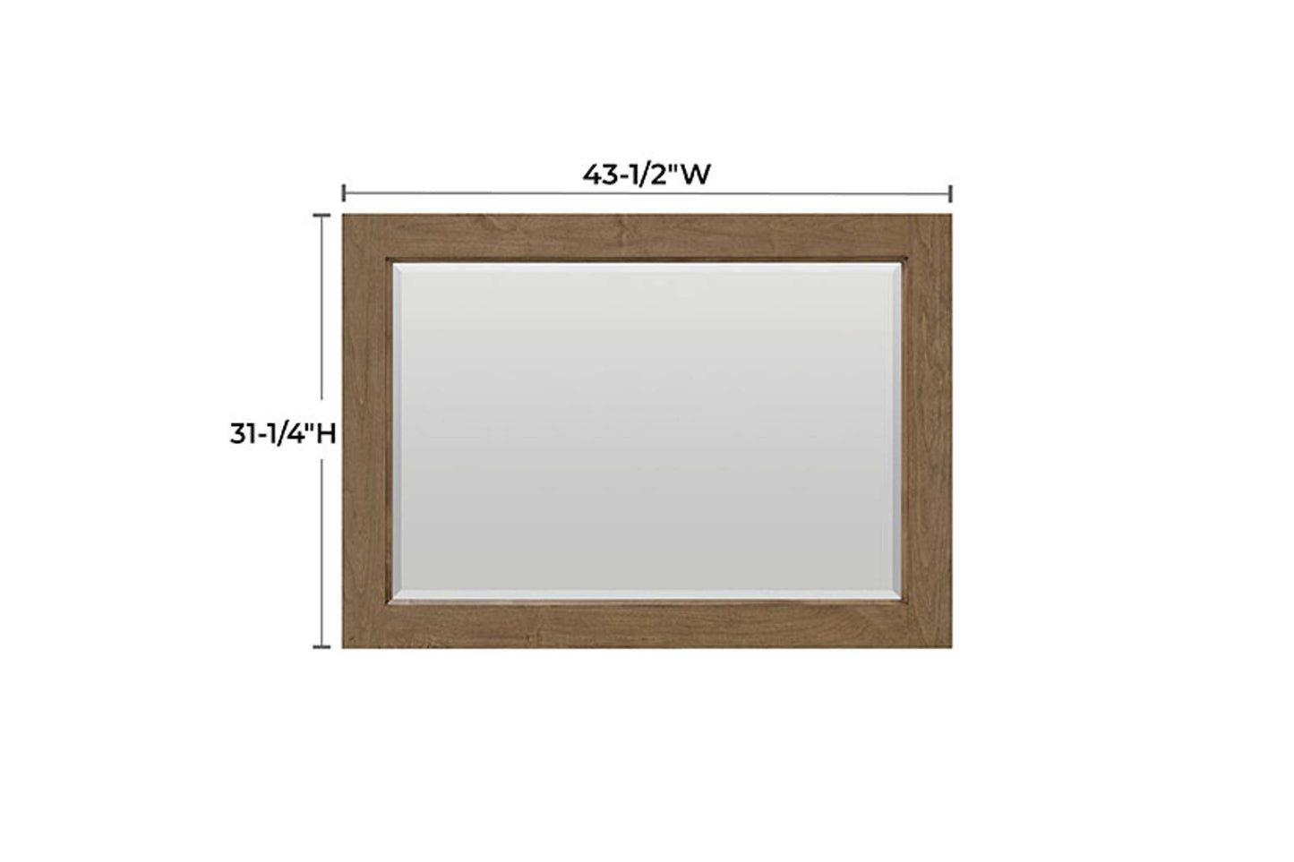 Bailey Rectangular Mirror - Whittier Wood