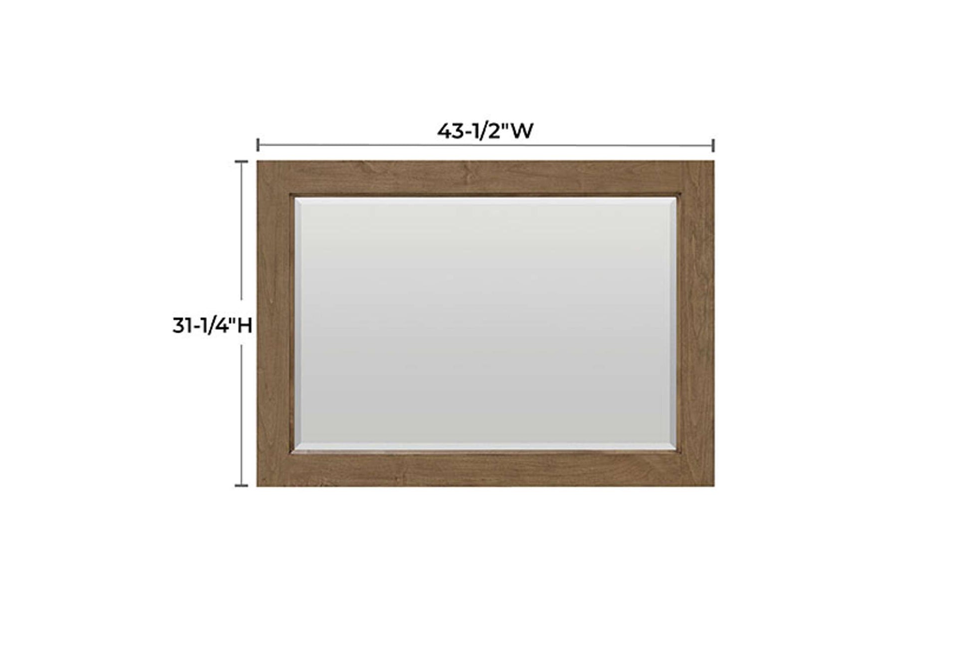 Bailey Rectangular Mirror - Whittier Wood