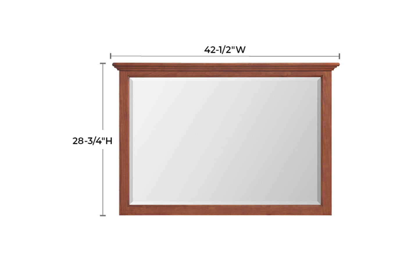 McKenzie Beveled Mirror - Whittier Wood