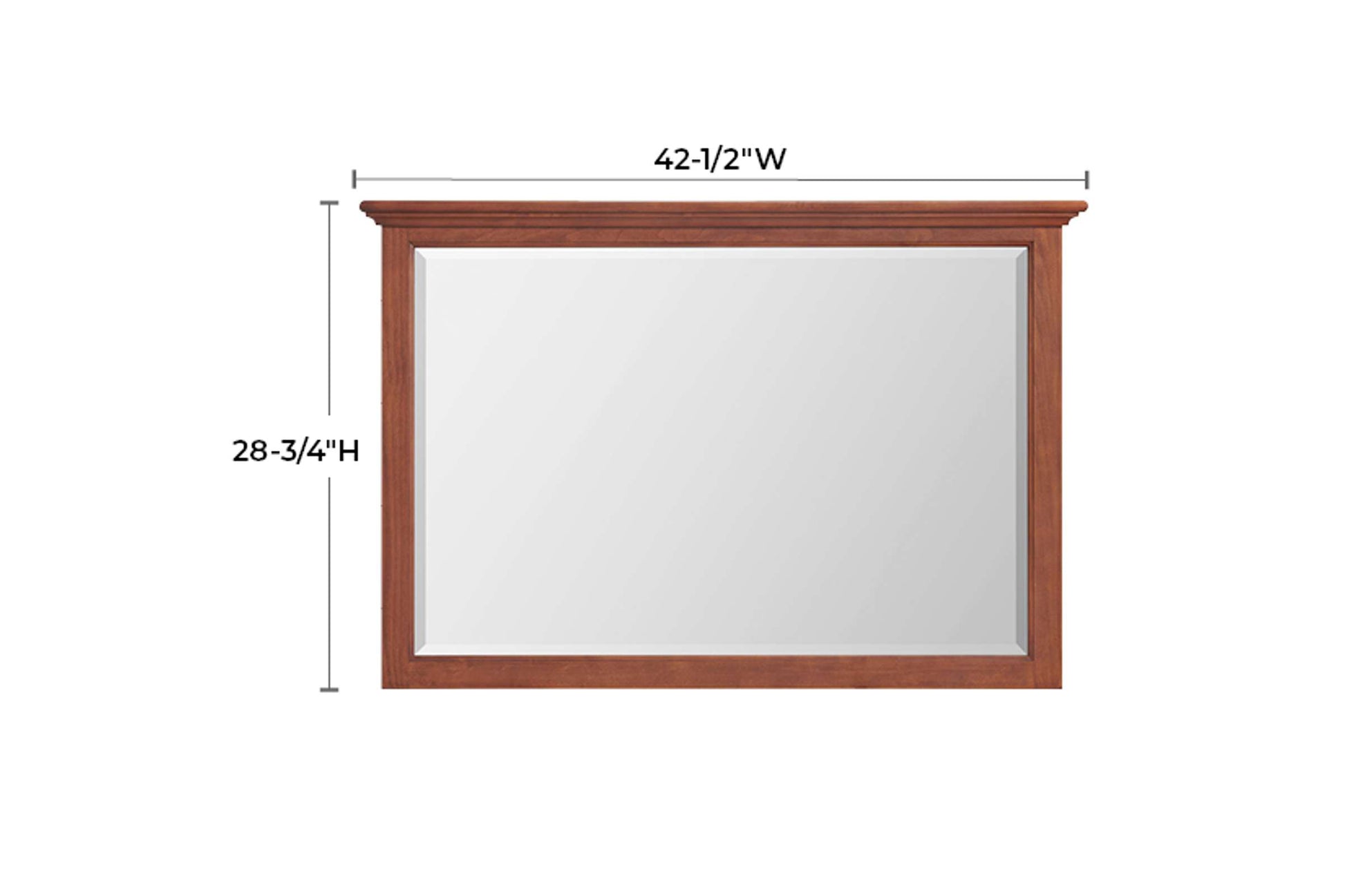 McKenzie Beveled Mirror - Whittier Wood