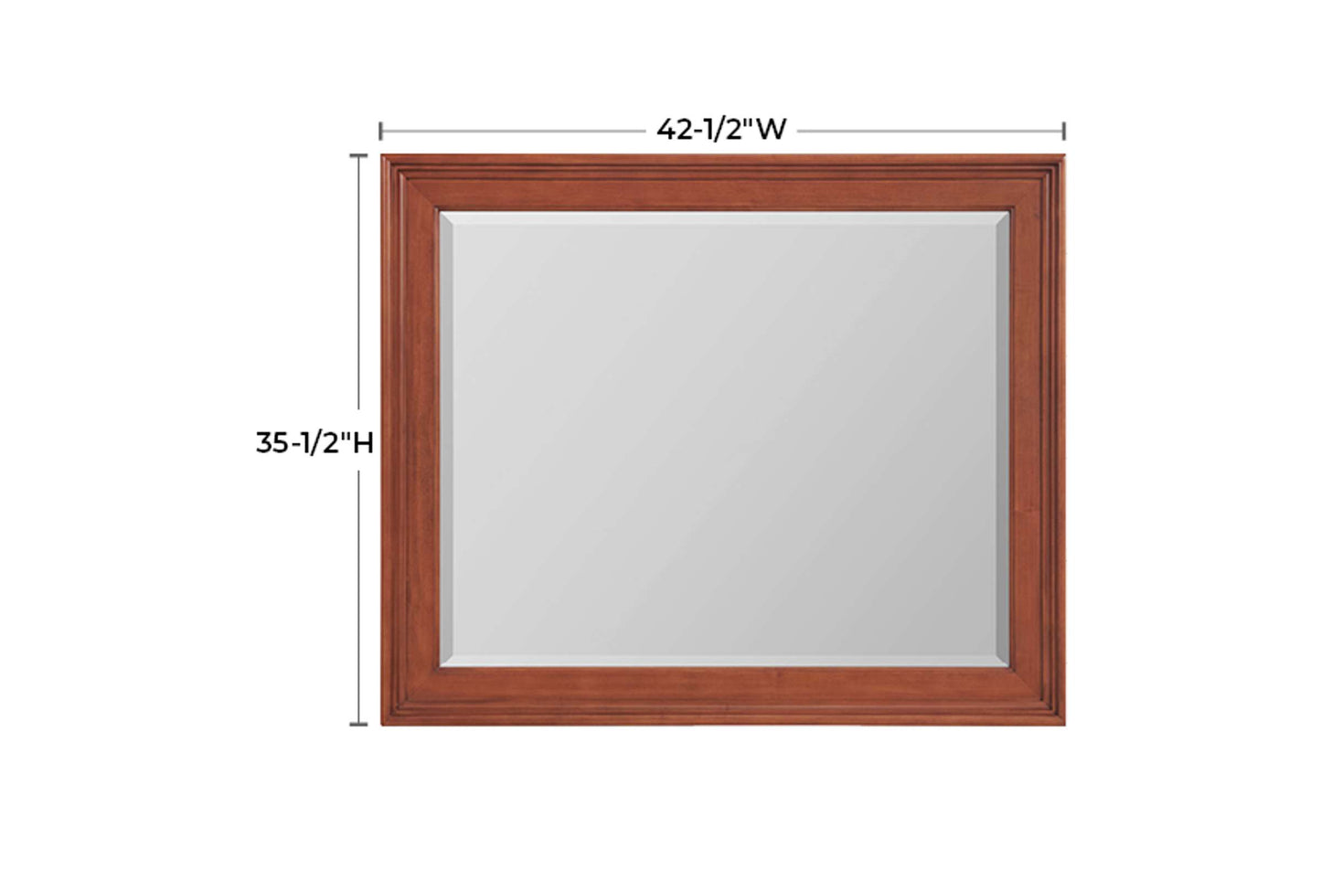 McKenzie Retangular Mirror - Whittier Wood