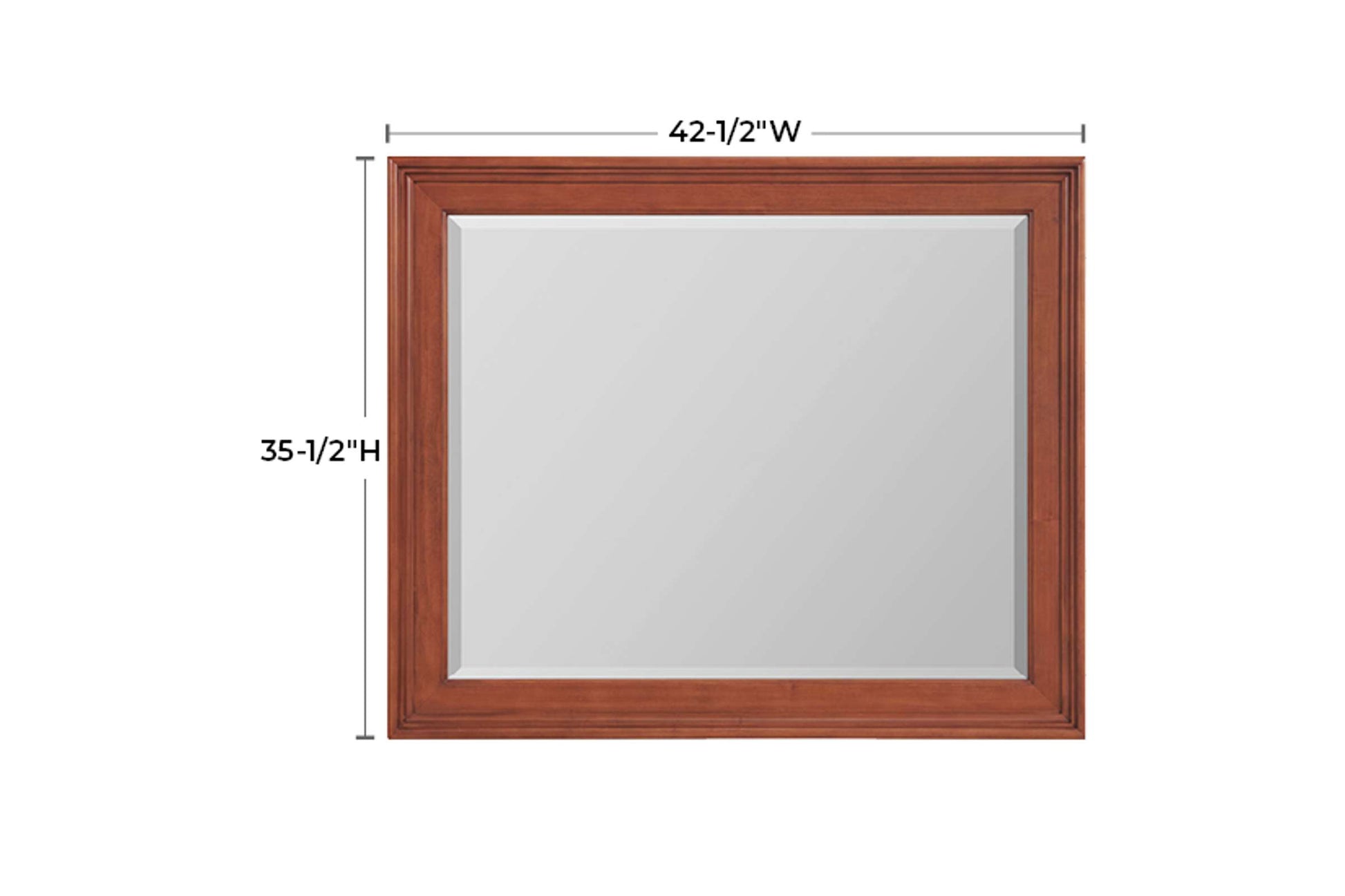 McKenzie Retangular Mirror - Whittier Wood