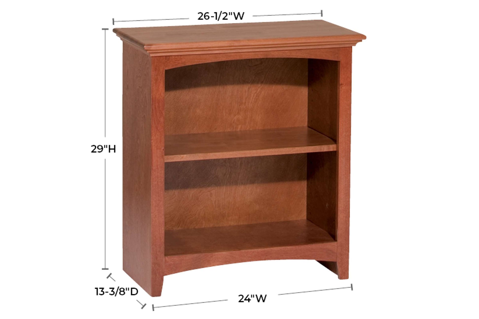 McKenzie 24" x 29" Bookcase - Whittier Wood