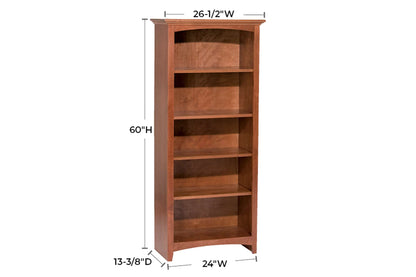 McKenzie 24" x 60" Bookcase - Whittier Wood