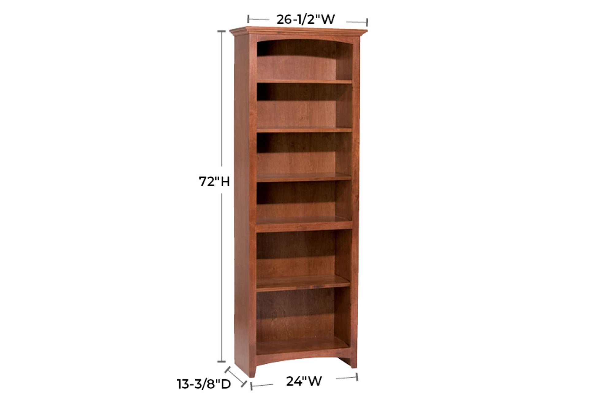 McKenzie 24" x 72" Bookcase - Whittier Wood