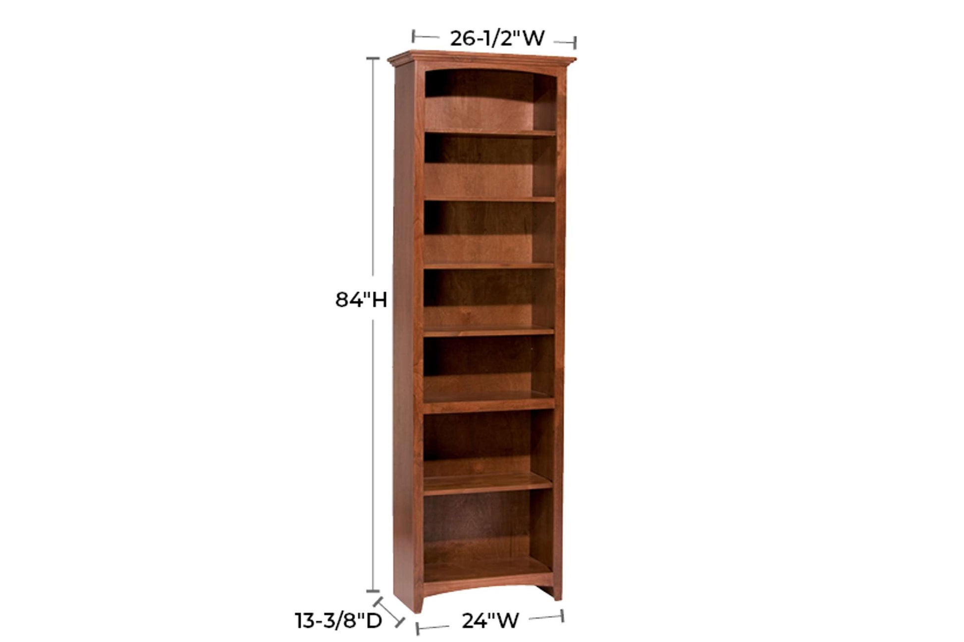 McKenzie 24" x 84" Bookcase - Whittier Wood