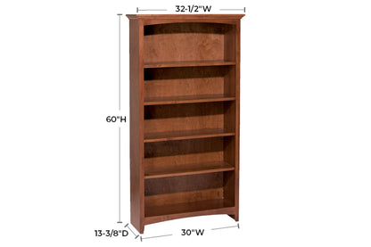 McKenzie 30" x 60" Bookcase - Whittier Wood