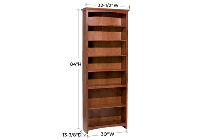 McKenzie 30" x 84" Bookcase - Whittier Wood