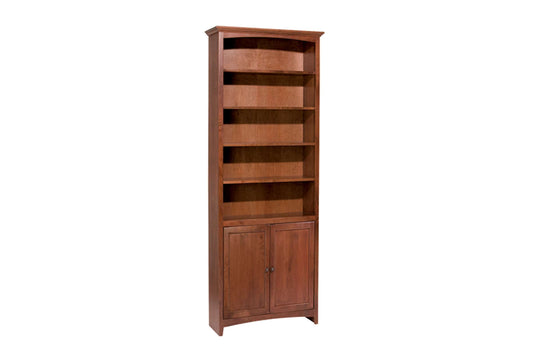 McKenzie 30" x 84" Bookcase w/Doors - Whittier Wood