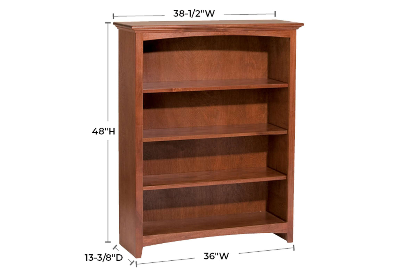 McKenzie 36" x 48" Bookcase - Whittier Wood
