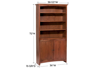 McKenzie 36" x 72" Bookcase w/Doors - Whittier Wood
