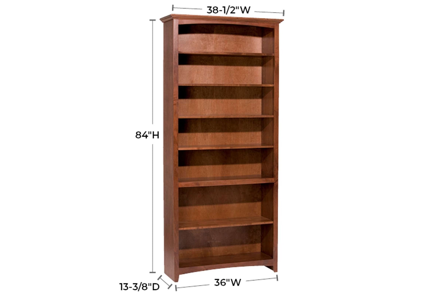 McKenzie 36" x 84" Bookcase - Whittier Wood
