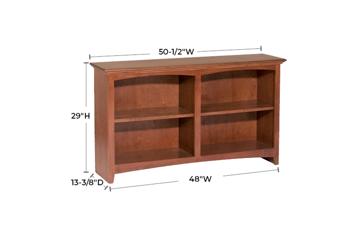 McKenzie 48" x 29" Bookcase - Whittier Wood
