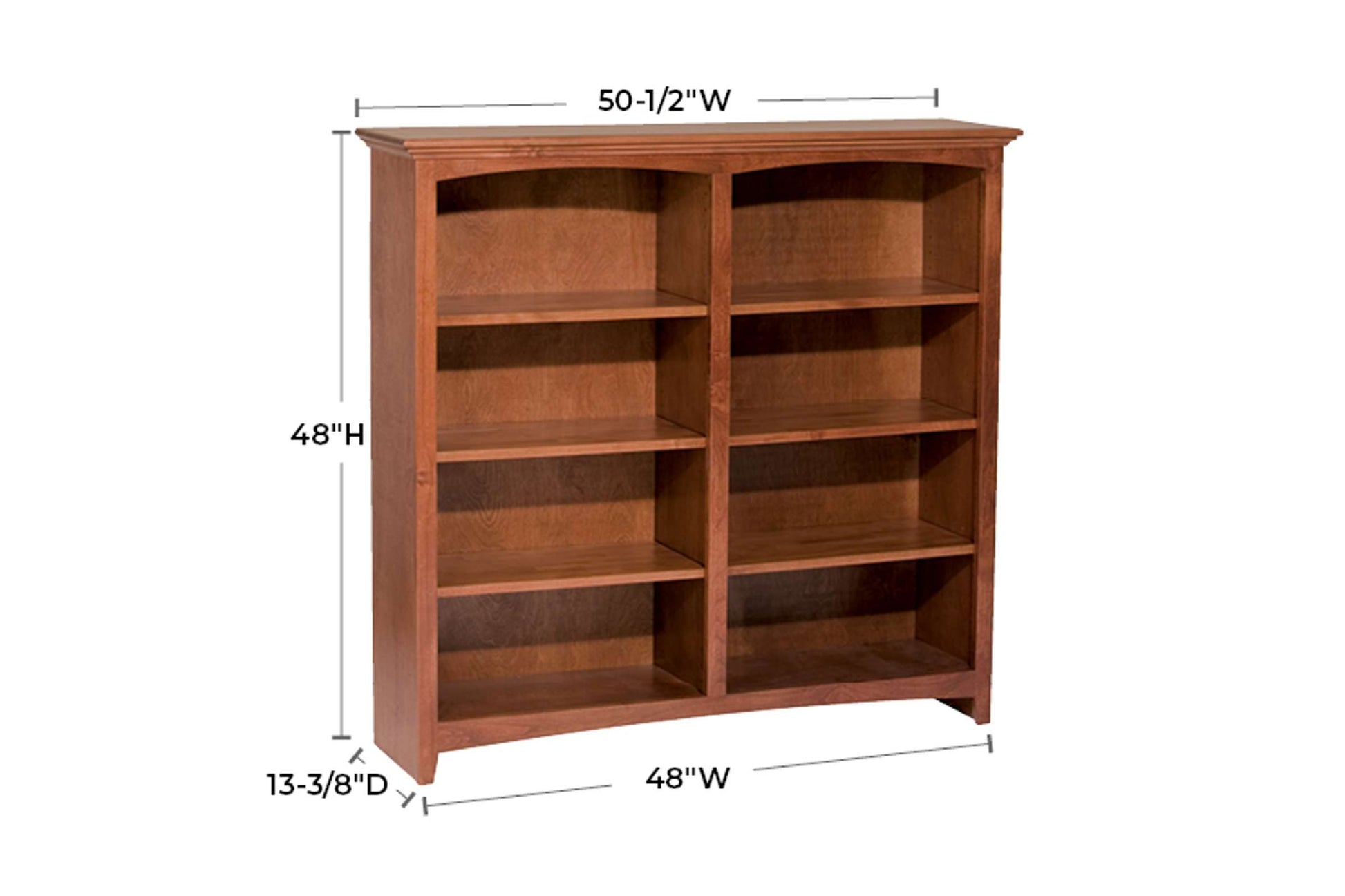 McKenzie 48" x 48" Bookcase - Whittier Wood