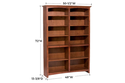 McKenzie 48" x 72" Bookcase - Whittier Wood