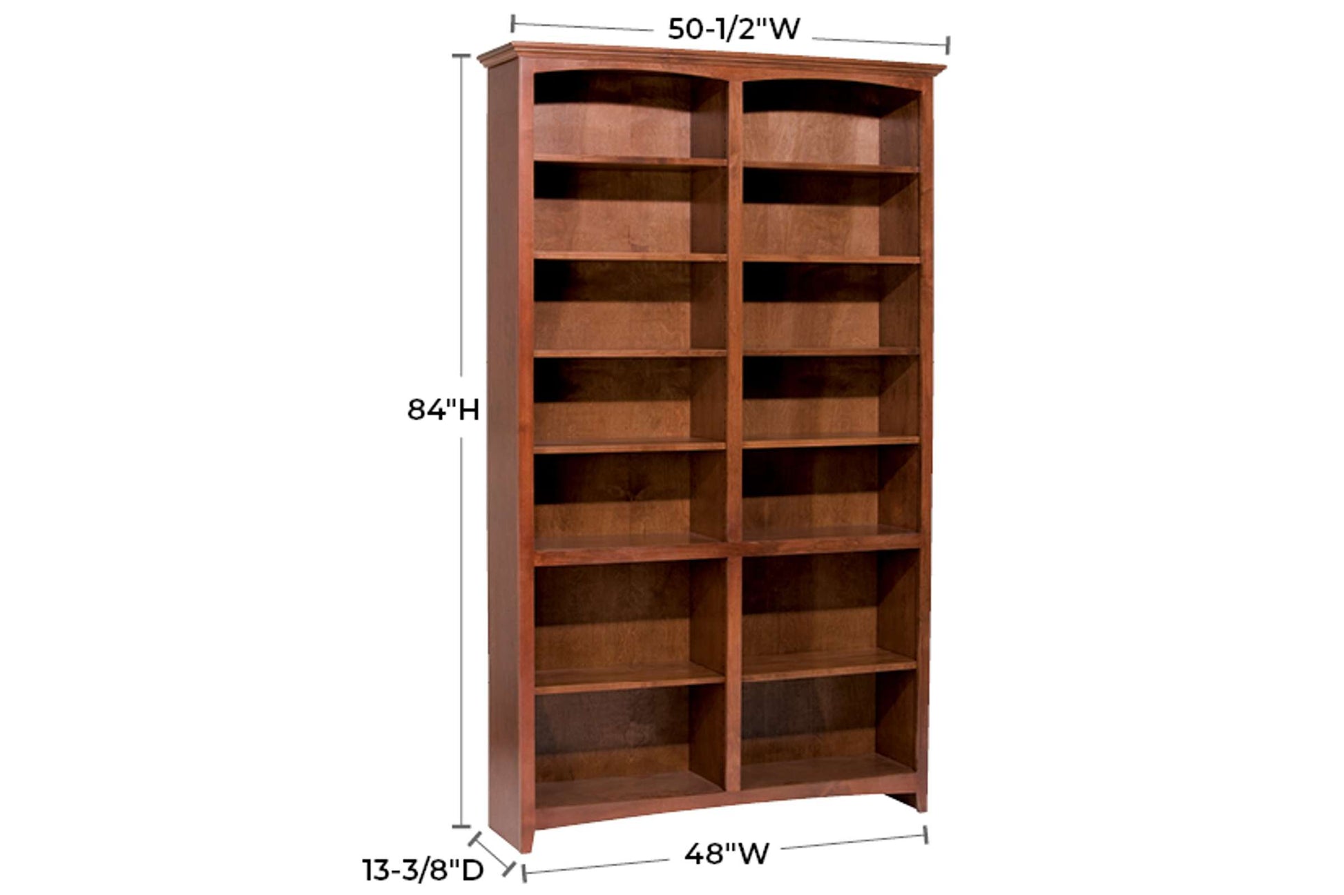 McKenzie 48" x 84" Bookcase - Whittier Wood