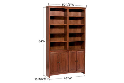 McKenzie 48" x 84" Bookcase w/Doors - Whittier Wood