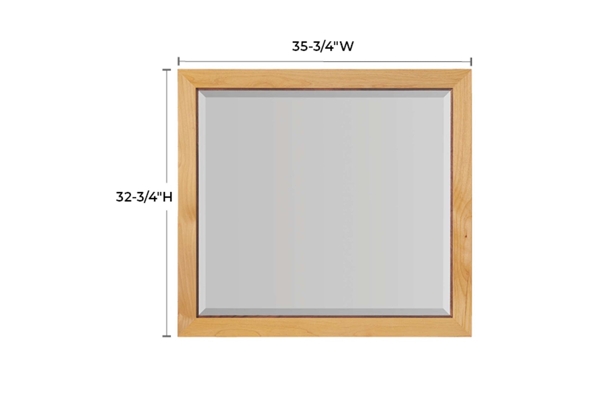 Addison Beveled Mirror - Whittier Wood