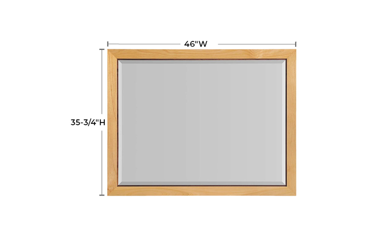 Addison Rectangular Mirror - Whittier Wood