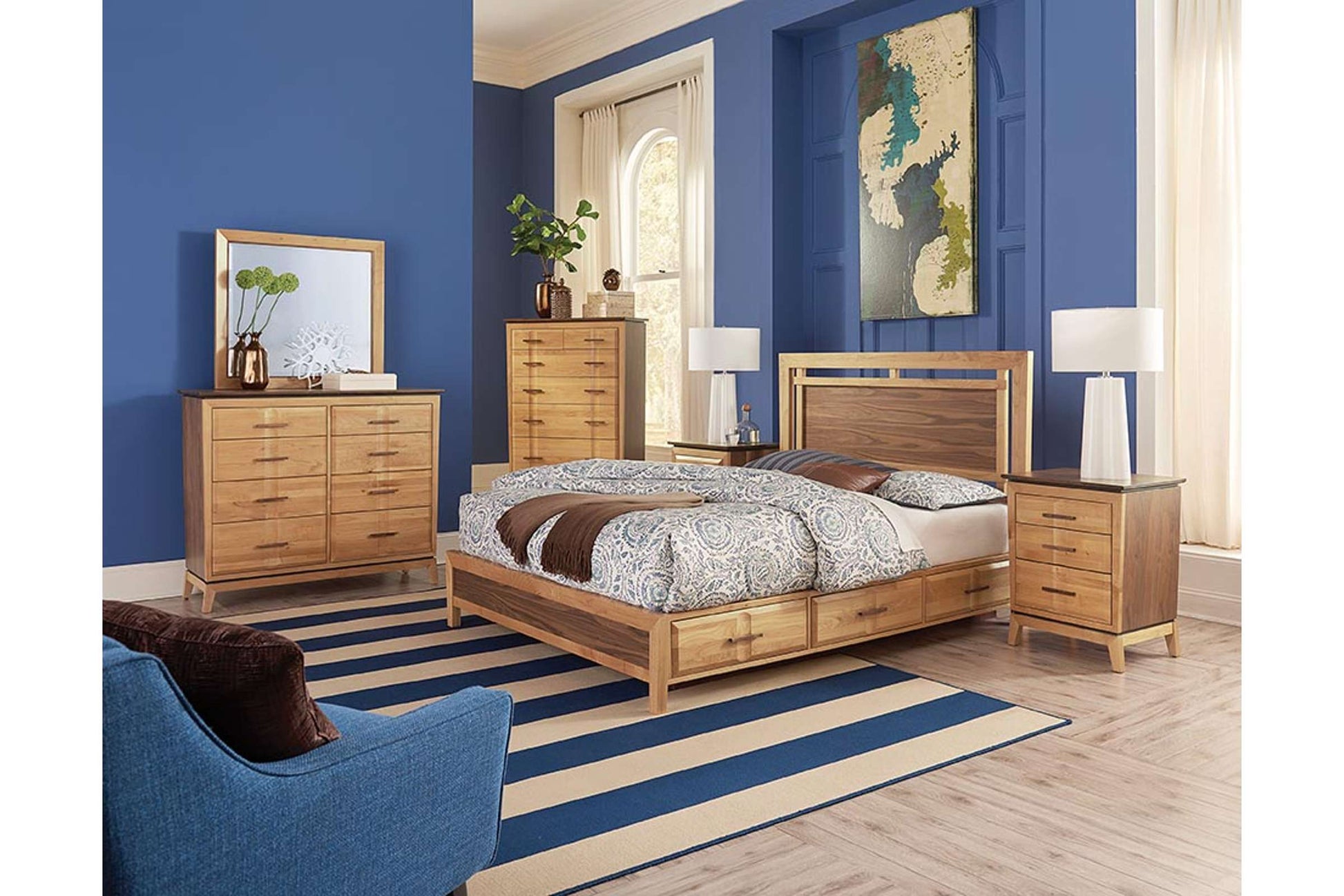 Addison Panel Storage Bed - Whittier Wood