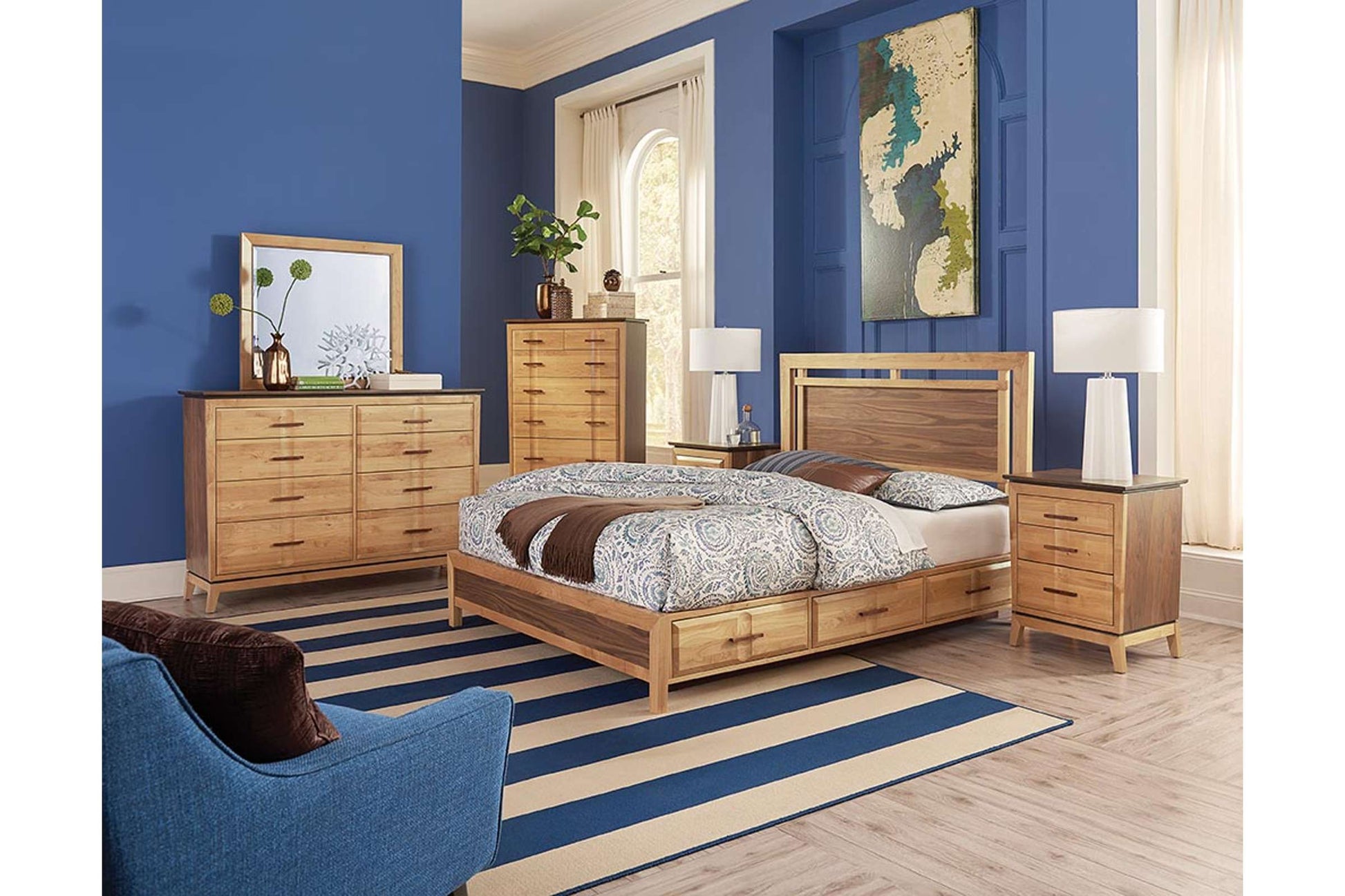 Addison Panel Storage Bed - Whittier Wood