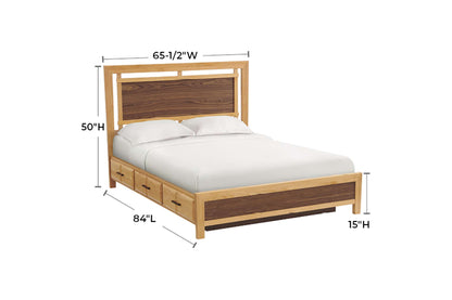 Addison Panel Storage Bed - Whittier Wood
