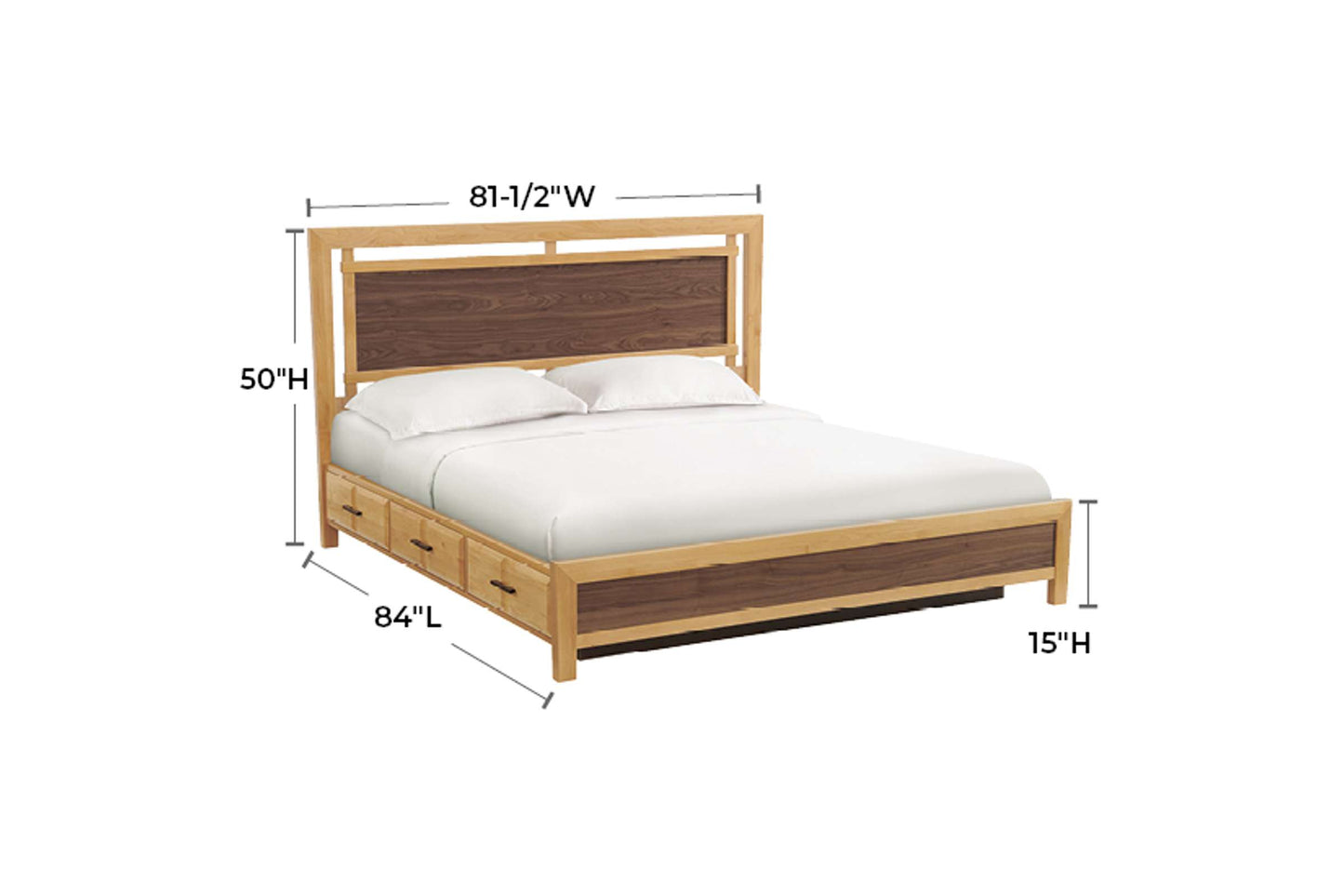 Addison Panel Storage Bed - Whittier Wood