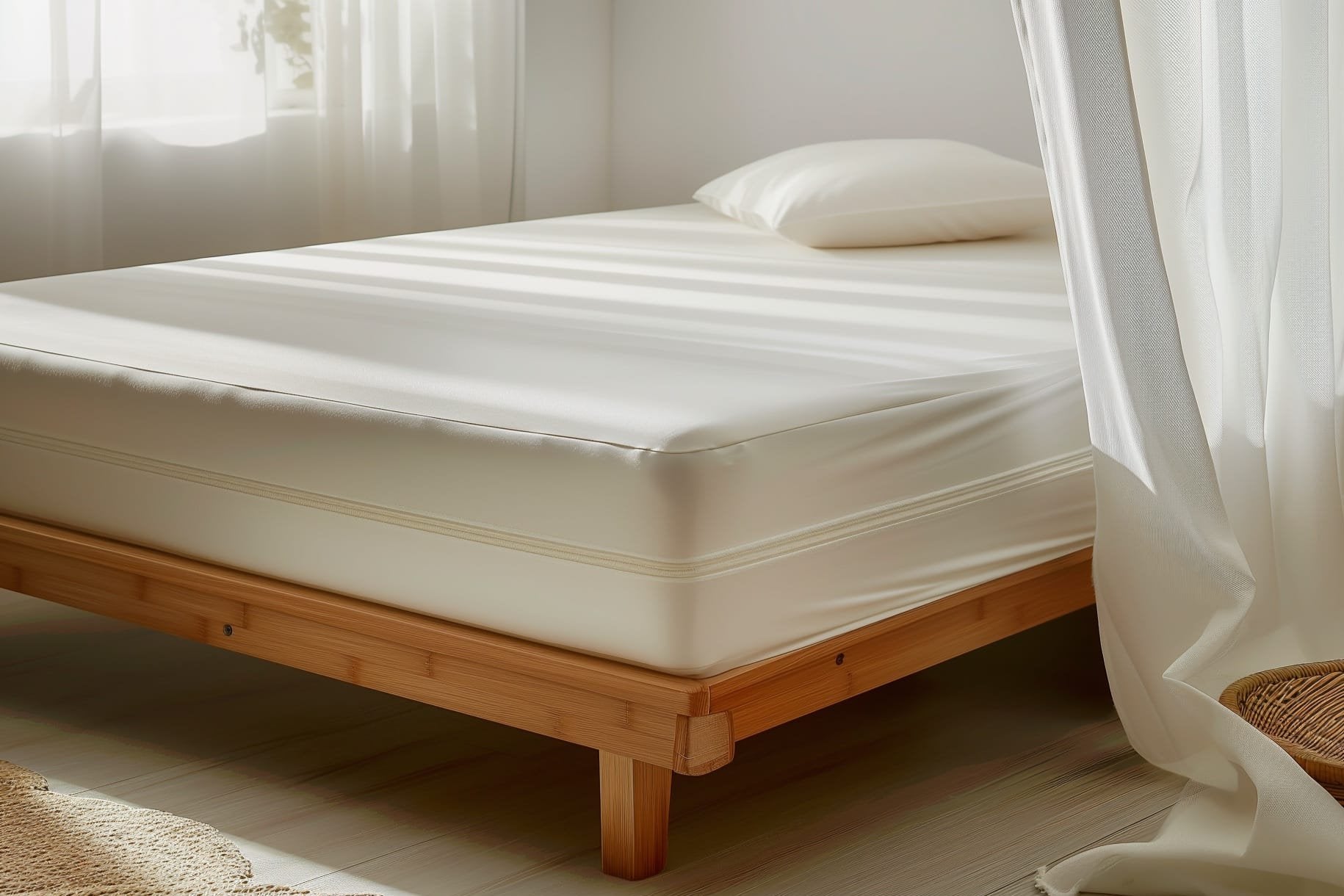 Organic Cotton Zippered Waterproof Mattress Encasement - Comfort Pure