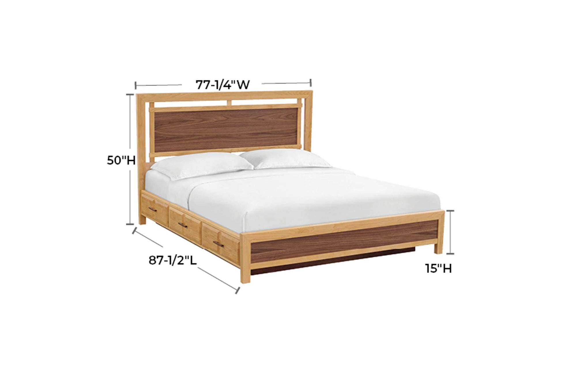 Addison Panel Storage Bed - Whittier Wood