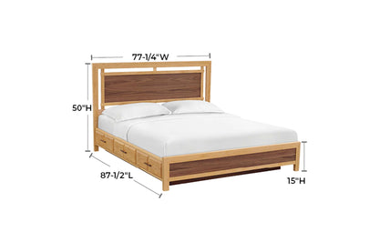 Addison Panel Storage Bed - Whittier Wood