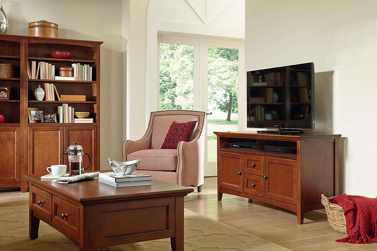 McKenzie 54" Sound Bar Media Console - Whittier Wood