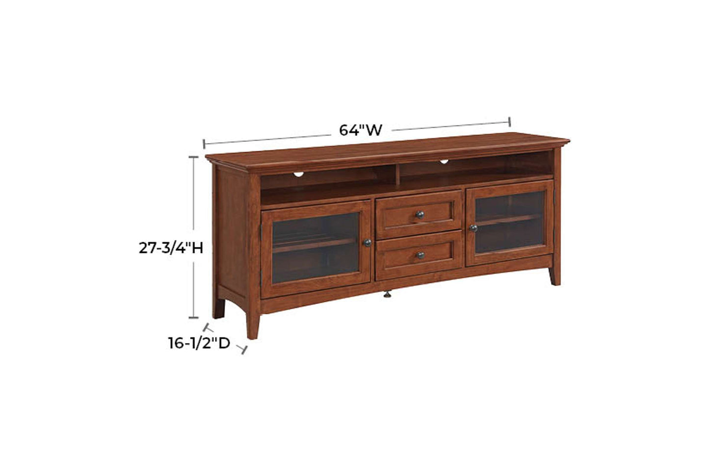 McKenzie  64" Sound Bar Media Console - Whittier Wood