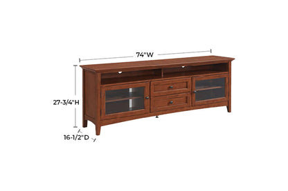 McKenzie 74" Sound Bar Media Console - Whittier Wood