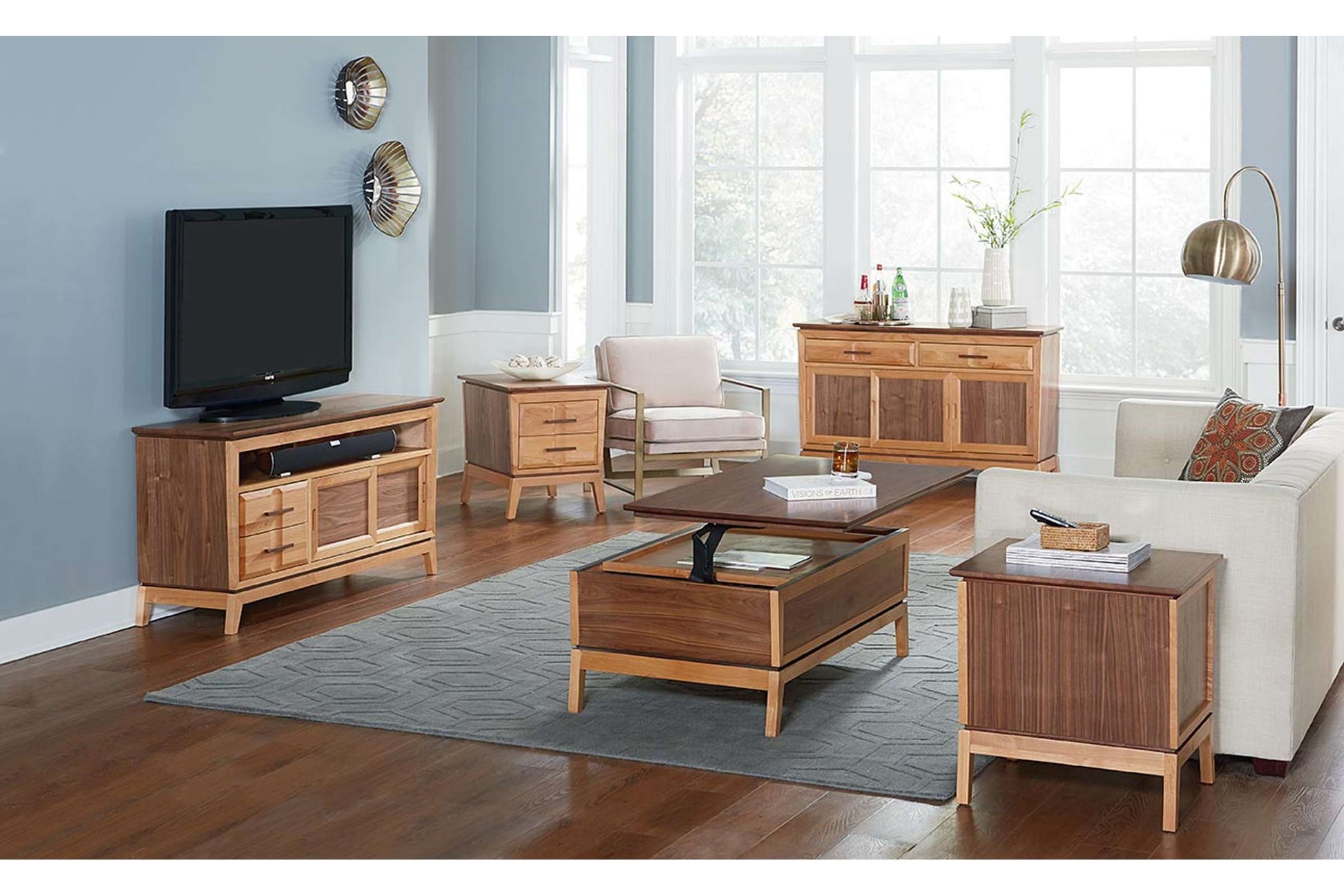 Addison 54" Storage Console - Whittier Wood