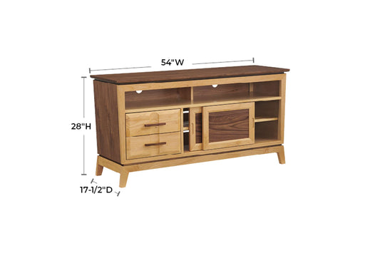 Addison 54" Sound Bar Media Console - Whittier Wood