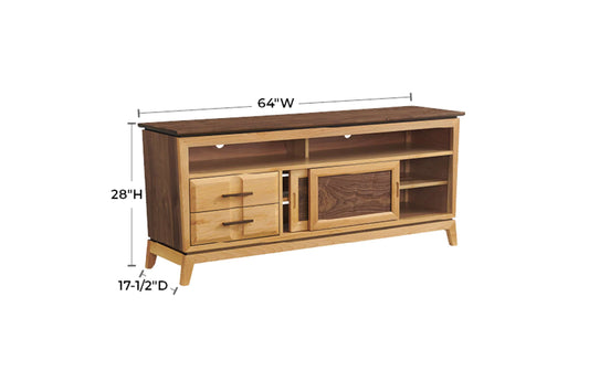 Addison 64" Sound Bar Media Console - Whittier Wood