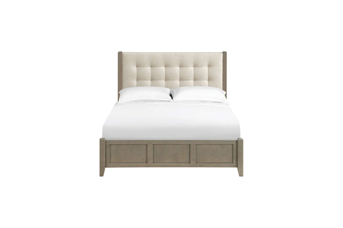 McKenzie Upholstered Panel Bed - Whittier Wood