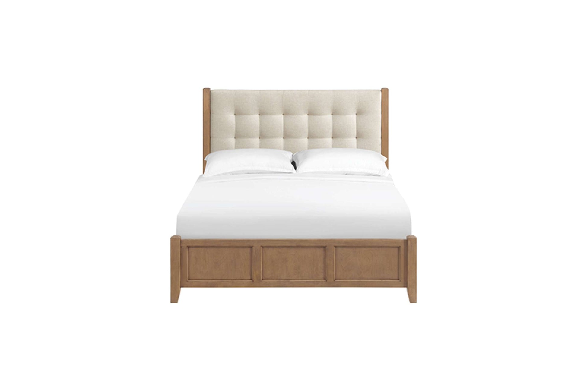 McKenzie Upholstered Panel Bed - Whittier Wood