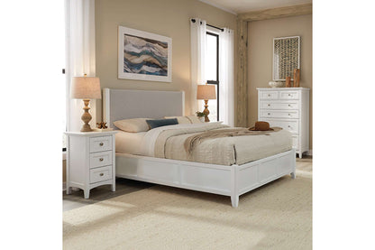 McKenzie Upholstered Panel Bed - Whittier Wood