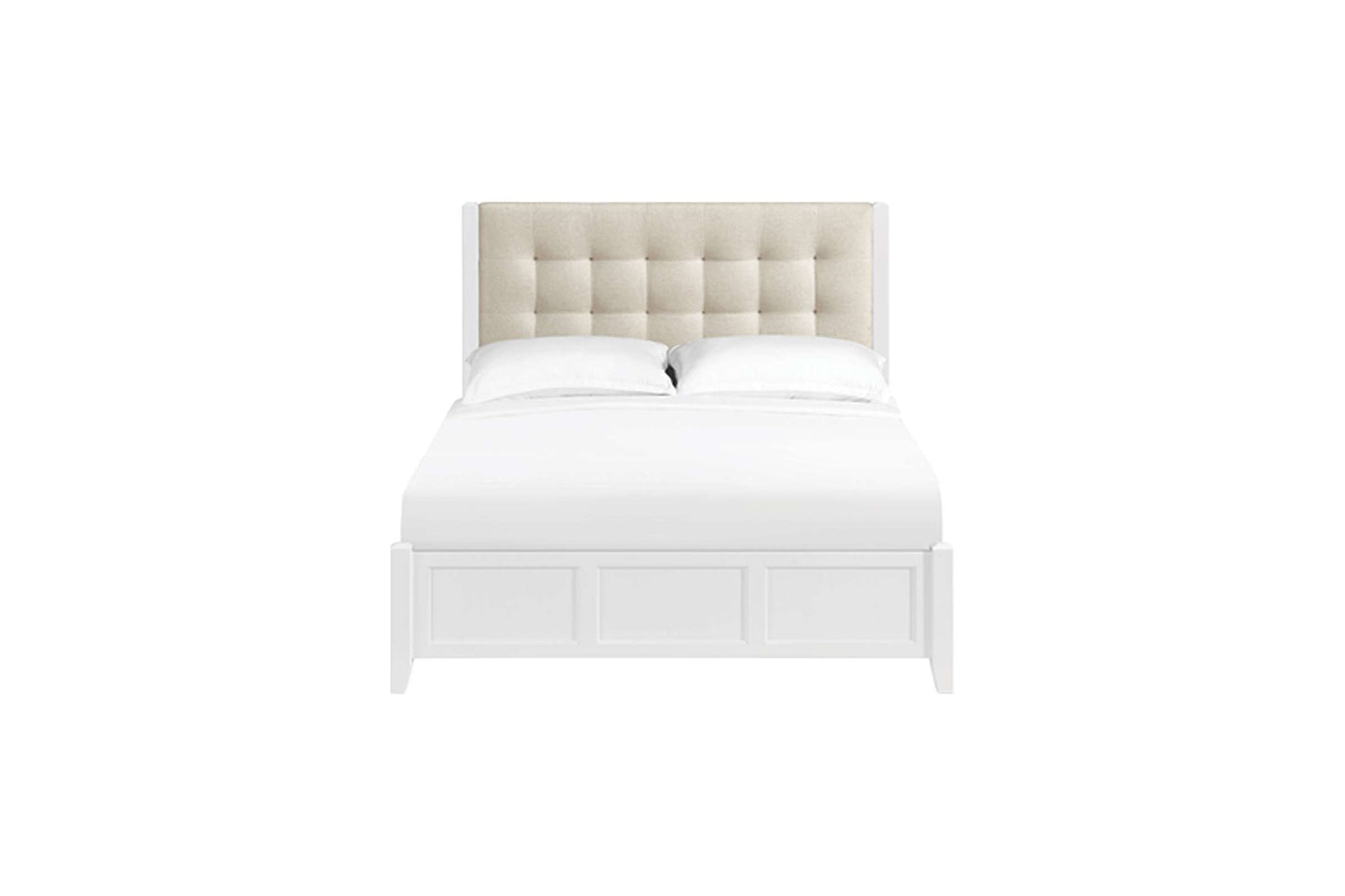 McKenzie Upholstered Panel Bed - Whittier Wood