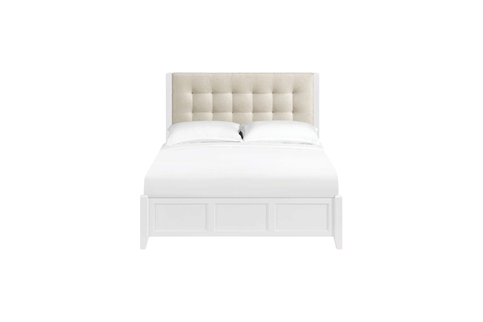 McKenzie Upholstered Panel Bed - Whittier Wood