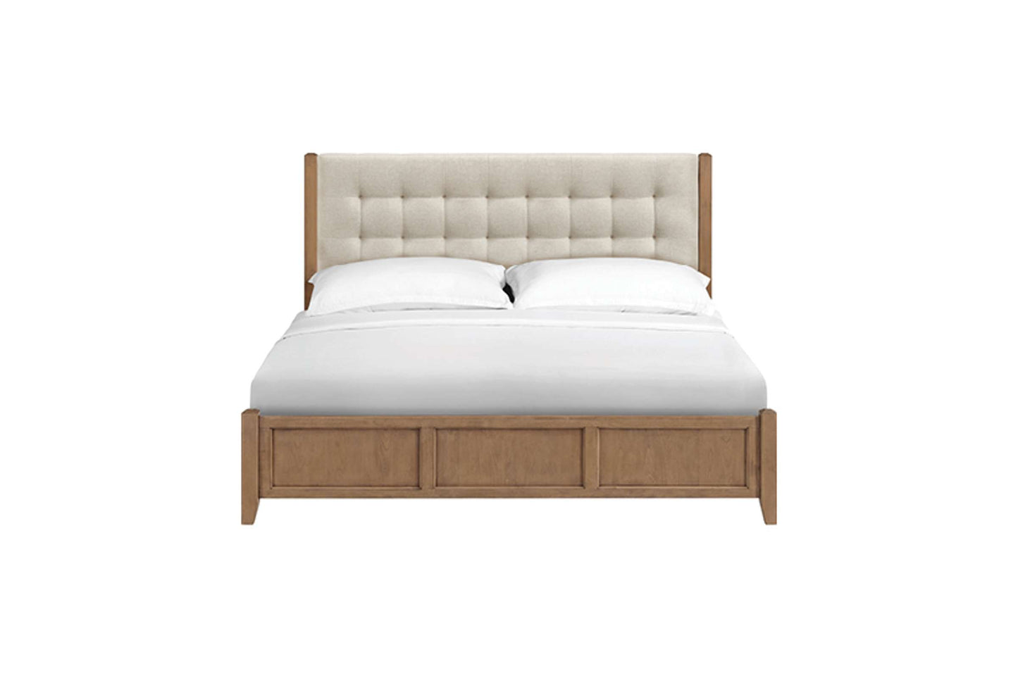 McKenzie Upholstered Panel Bed - Whittier Wood