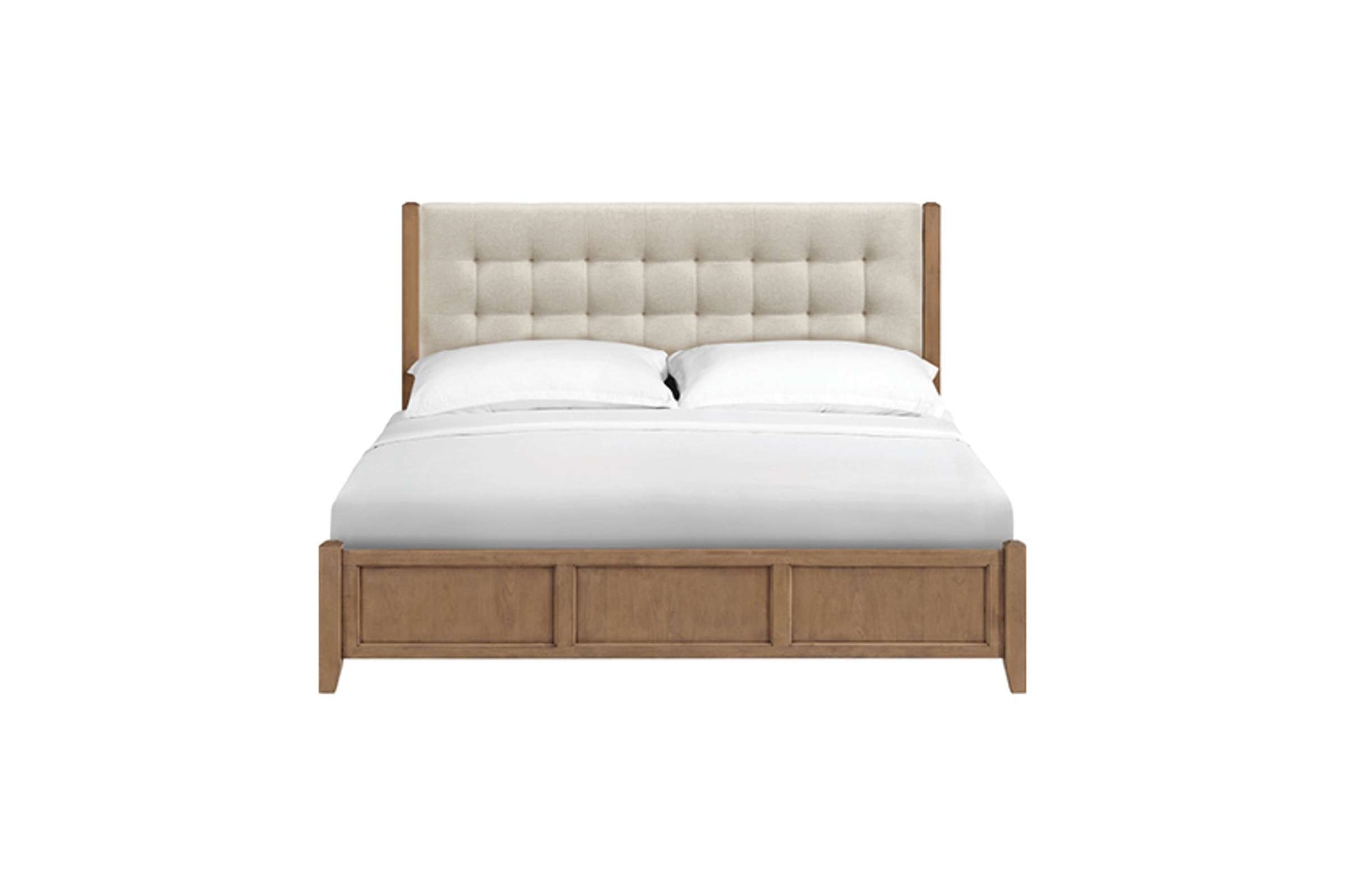 McKenzie Upholstered Panel Bed - Whittier Wood