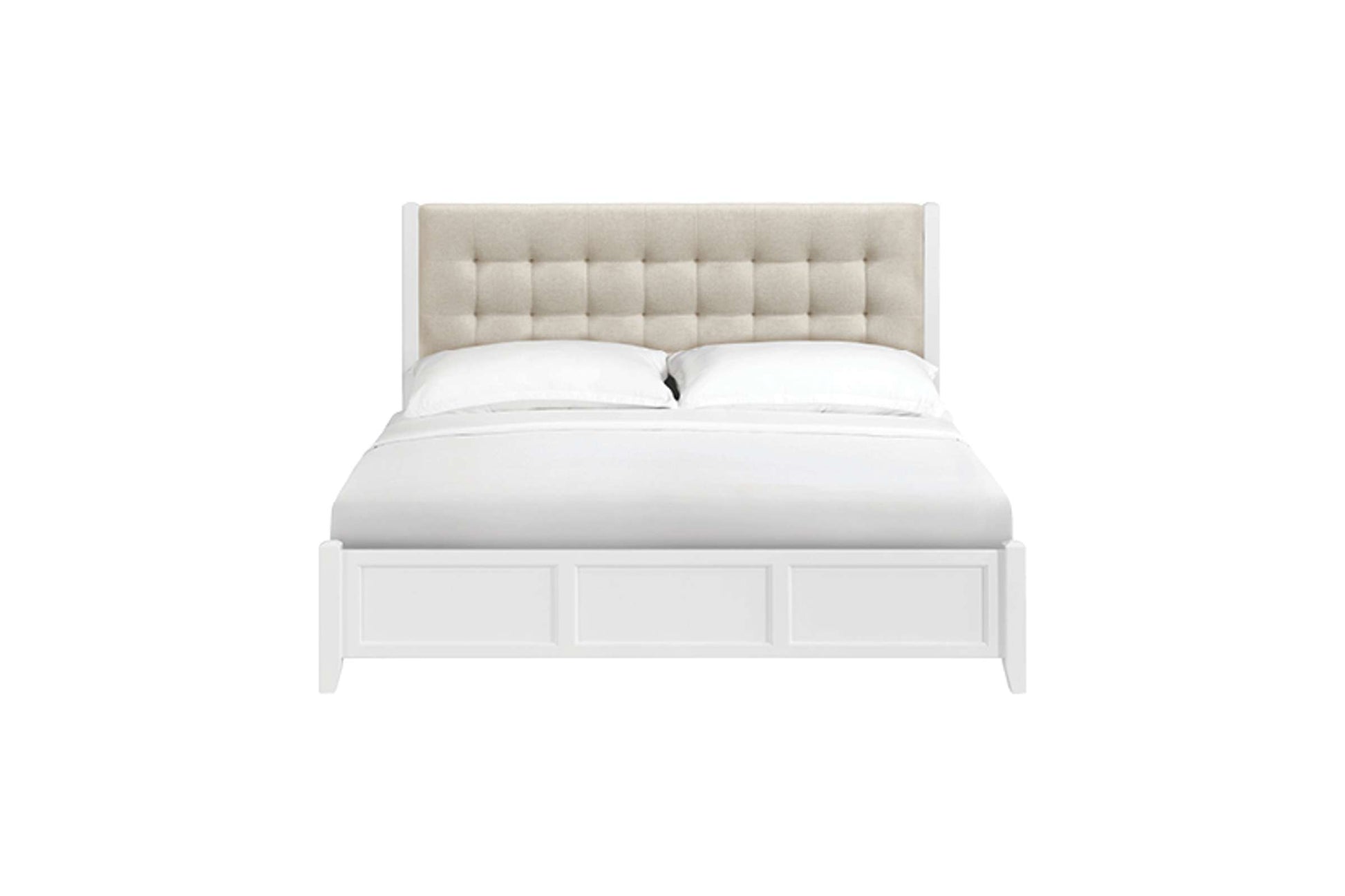McKenzie Upholstered Panel Bed - Whittier Wood