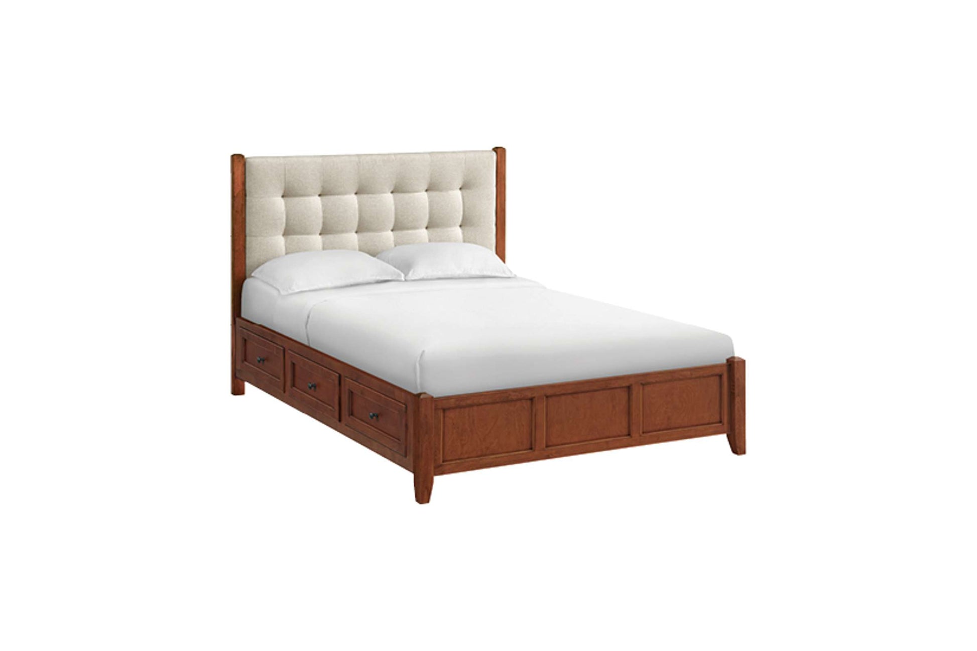 McKenzie Upholstered Panel Storage Bed - Whittier Wood