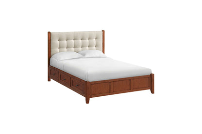 McKenzie Upholstered Panel Storage Bed - Whittier Wood