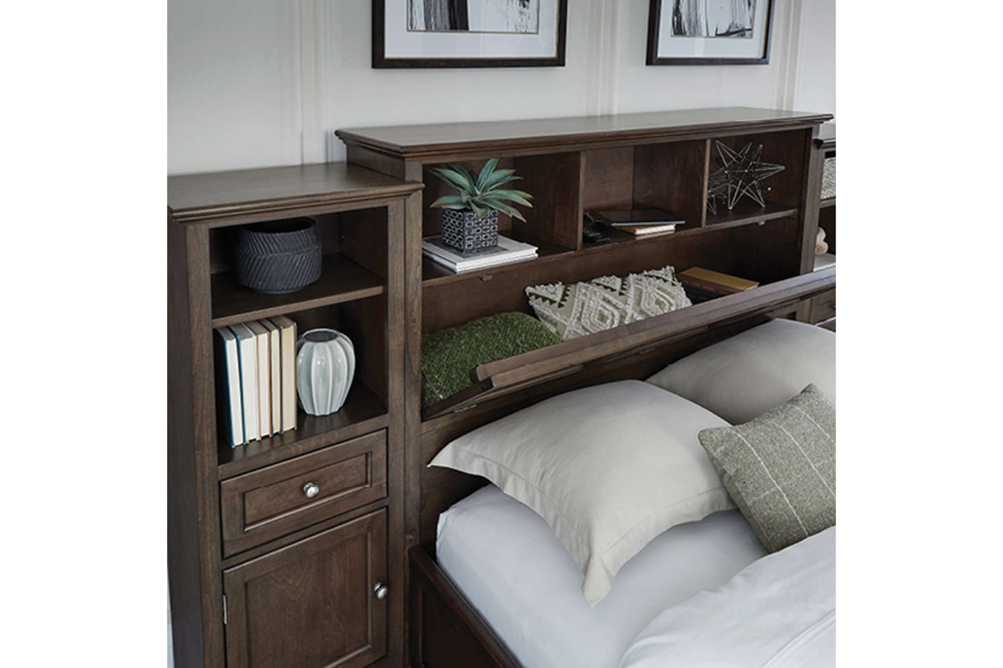 McKenzie Classic Bookcase Headboard - Whittier Wood
