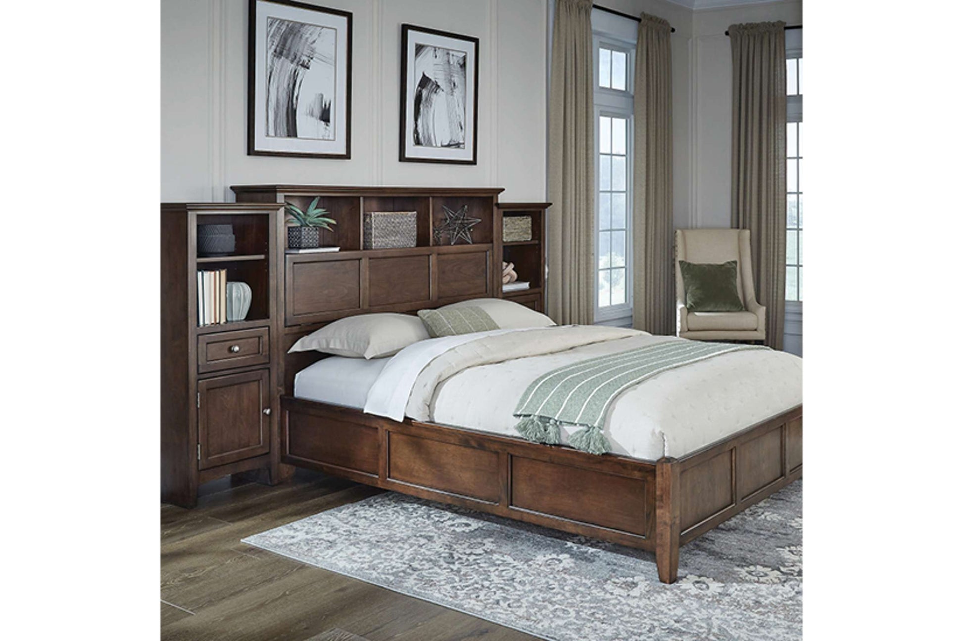 McKenzie Classic Bookcase Bed - Whittier Wood