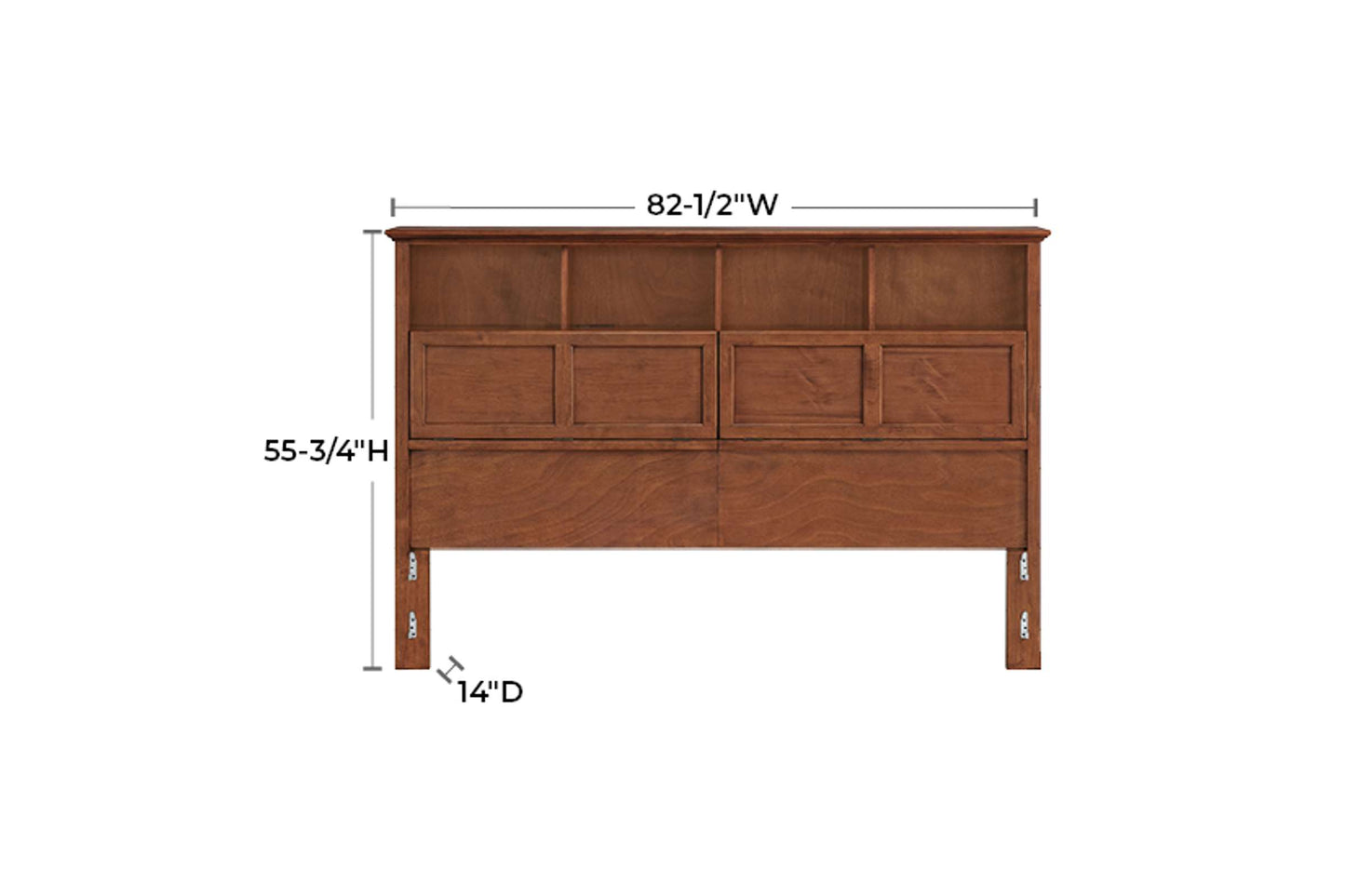 McKenzie Classic Bookcase Headboard - Whittier Wood